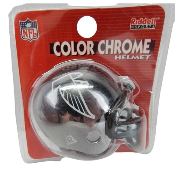 New Riddle Sports Mini Color Chrome Football Helme - Picture 4 of 16